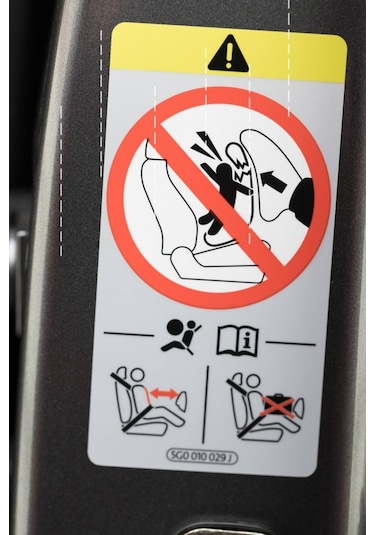 3 Adet Araba Airbag Hava Yastığı Sticker Uyarı Etiketi