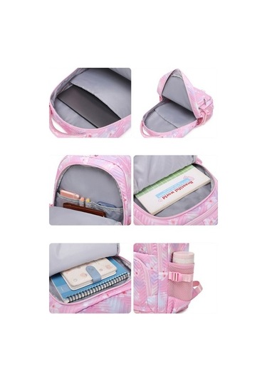 Szypzstore Lilo Stitch Zarif Çiçek Moda Kadın Sırt Çantası Kadın Taşınabilir Su Geçirmez Seyahat Çantası Genç Kız Öğrenciler Sırt Çantası Mochila W0f78x Diğer