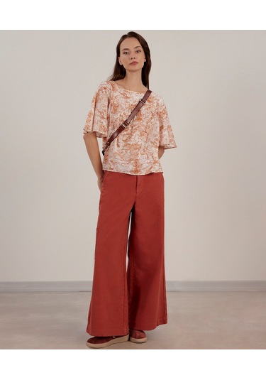 Yargıcı Büzgü Detaylı Bluz 23kkgm6001x 364 Kırmızı