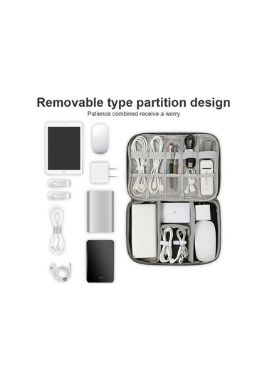 Siyah Seyahat Kablo Çantası Taşınabilir Evrensel Dijital Usb Kablosu Sd Kartlar Organizatör Kabl Pil Laptop Çanta & Kılıf 56797365