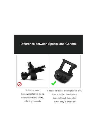 Toyota Araba Hava Çıkışı Telefon Tutucu Tabanı İçin, Model: 15-18 Sienna