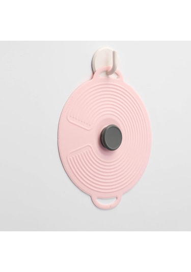 Suntek Isıya Dayanıklı Silikon Tencere Kapağı, Pembe-15.3cm Pembe 15.3cm