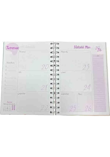 Lizy 2025 Eylül - 2026 Aralık Ciltli Akademik Ajanda Tasarım-7 Sarı