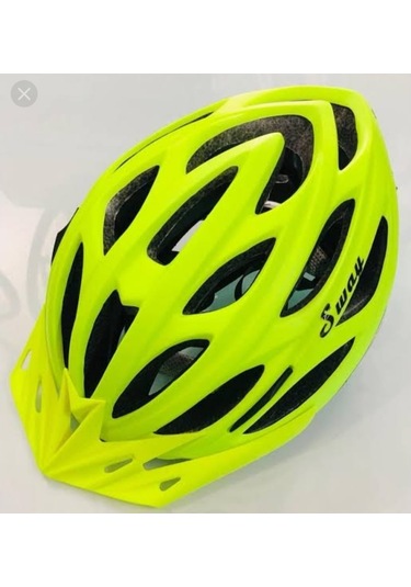 Sway Neon Renk Bisiklet Kask (Hediyeli)