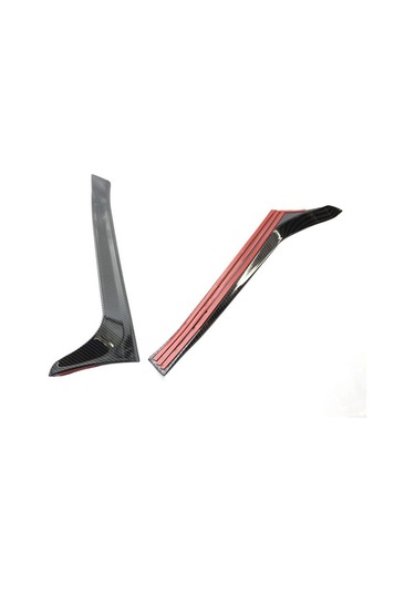 Novahub Vw Golf 6 Mk6 2008-2013 İçin Arka Cam Yan Spoiler Kanalları Splitter Değiştirme Seti