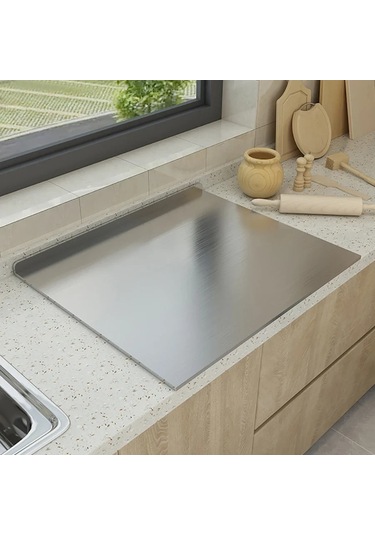 Liangmei L Şeklinde Katlanır Kesme Tahtası Paslanmaz Çelik Çift -