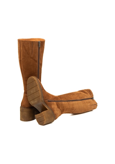 Cuoio Çizme Kadın 25k12075xs Vergelio Suede Cuoio