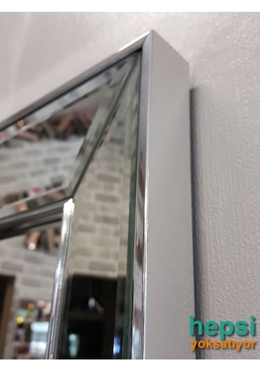 Ayna Çerçeveli Model Gümüş Renk Boy Aynası Gümüş