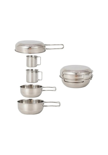 Ulzyvf Yürüyüşü, Tavası, Taşınabilir Sırt Seti Renkli Pişirme Piknik Paslanmaz Parça Mutfak Kase, Kampı, Kamp İçin Hava Dağ Çok Çelik Çantası, Bardaklar Açık 5 Hc Çok Renkli Çok Renkli