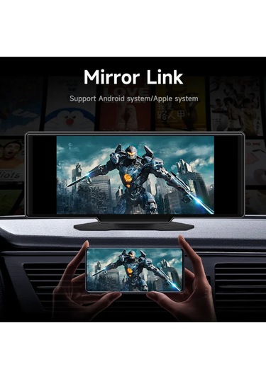 10.26inç Dokunmatik Ekran Wifi Bluetooth 4k Carplay Ön-arka Kamerası 1600x600 Çözünürlük Uyumlu