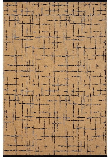 Çam Halı Bodrum Bdr 124 Hardal Özel Latex Kaymaz Tabanlı Kilim