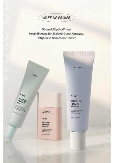 Uzun Süre Nemlendirme Sağlayan Makyaj Bazı Clio Wake Up Primer Moisture
