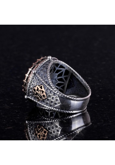 Sembolik Gümüş Yüzük, Ağaç Gümüş Yüzük, 925 Ayar Sert Gümüş Yüzük Erkekler İçin Gümüş