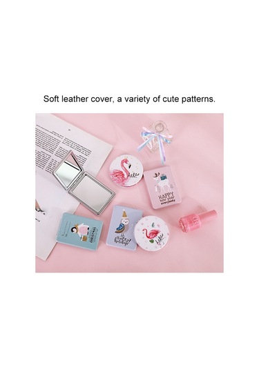 Cbtx Happy Holidays Kuş Baskılı Dikdörtgen Makyaj Aynası