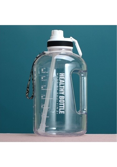 Yuekedawilxaw 2.2l Büyük Kapasiteli Su Şişesi - Mavi Kgcuzj Şeffaf