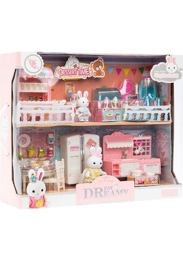 Bay Dreamy Mini Tavşan-Çift Katlı Mutfak Oyun Seti