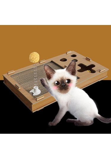 Homyl Oluklu Scratcher Tırmalama Tahtası Egzersizi 2'si 1