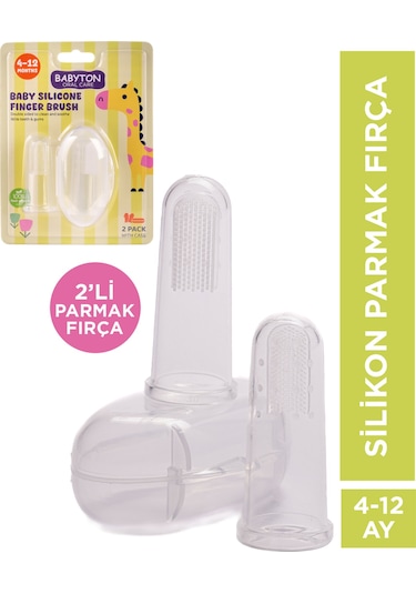 Babyton İkili Silikon Parmak Fırça