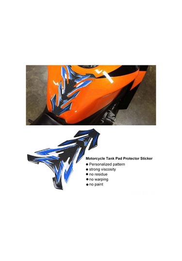 Shineyee Tq003 Gerçek Karbon Fiber Motosiklet Tankı Kırık Desenli Sticker - Korumalı, Dayanıklı Ve Kolay Uygulama