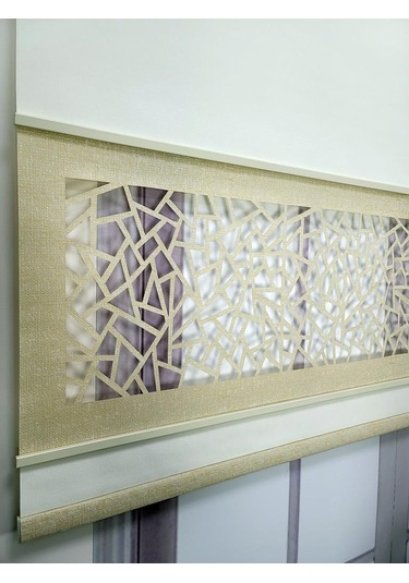 Yeni Nesil Çift Renk Lazer Stor Perde Mat Kalın Kumaşlı Renk Seçenekli Beyaz-sütlü Kahve