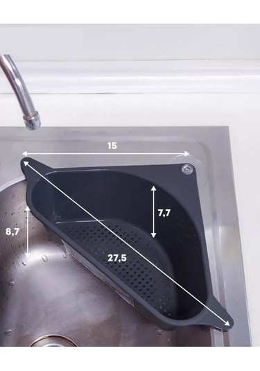 Gondol Mutfak Süngeri İçin Düzenleyici Tutucu 245107415 Siyah