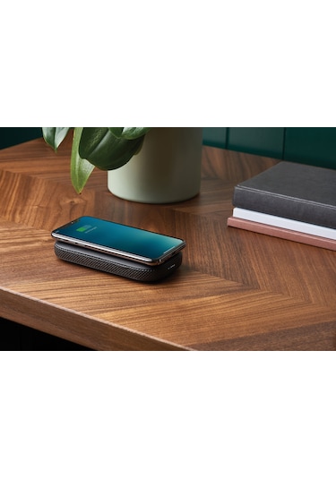 Lexon Powersound Deri Kablosuz Şarj Cihazı ve Bluetooth Hoparlör