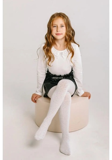 Isimbajskaa Culocnaa Fabrika Çocuklar İçin Ajurlu Taytlar 31399603 Beyaz