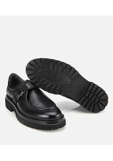 Hotiç Erkek Deri Siyah Metal Tokalı Klasik Loafer 02ayh311670a100 02ayh311670a100 Siyah