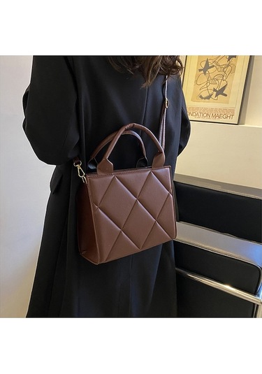 Didadodo Şık, Elmas Detaylı Tote Çanta-siyah, Gümüş Renk Siyah