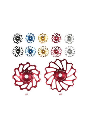 Geeroyoo Lixada 7075 Alüminyum Bisiklet Arka Vites Makarası - 13 Dişli, Hafif Ve Dayanıklı, Kırmızı Renk Seçeneği Çok Renkli