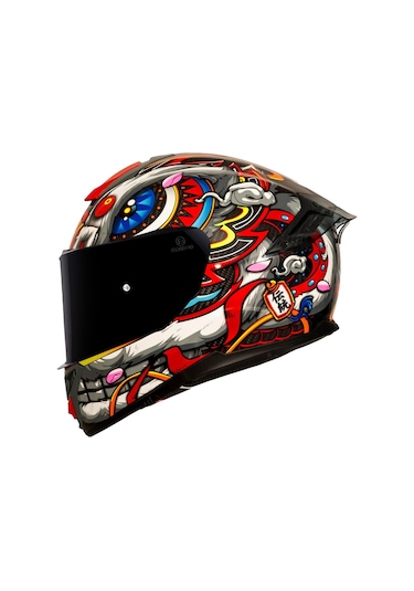 Sway 861 Carbon Desing Full Face Motosiklet Kaskı 64932 Çok Renkli
