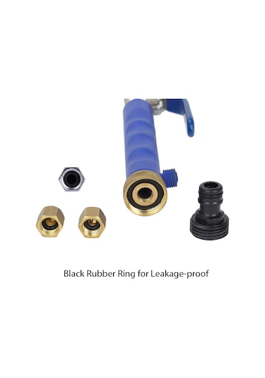 Mufunye Mavi Alüminyum Kuruş Tpr Yüksek Basınçlı Yıkama Çubuğu - 2 Sprey Ucu İle Otomobil Bahçe Avlu Temizliği