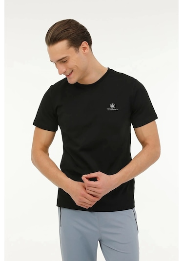 Lumberjack Ct102 0 Yaka Erkek Tshirt Siyah