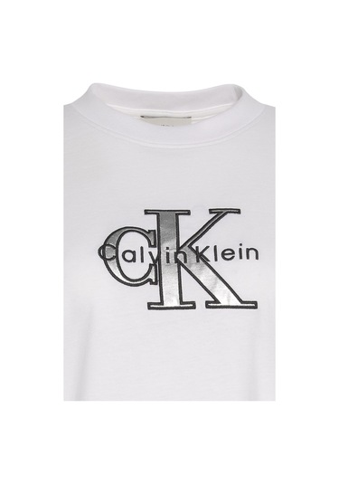 Calvin Klein Kadın Tişört-lv047e819g Beyaz