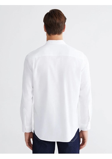 Lc Waikiki Beyaz Regular Fit Gabardin Erkek Gömlek