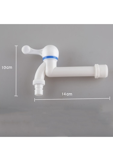 Cbtx Plastik Tek Soğutucu Musluk Duvara Monte Çamaşır Makinesi Musluğu 3 4 İnç Çok Renkli