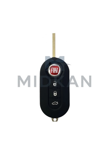 Fiat Doblo Silikon Anahtar Kılıfı 2010 Sonrası Siyah Renk