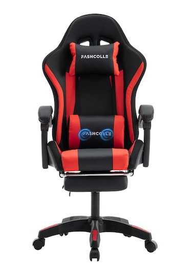Fashcolle Red Star Işıklı - Masaj Özellikli Oyuncu Koltuğu Kırmızı-siyah Fashcolle Red Star Işıklı - Masaj Özellikli Oyuncu Koltuğu Kırmızı-siyah