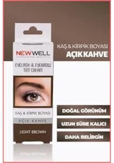 New Well Eyelash & Eyebrow Tint Cream Light Brown