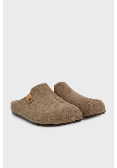 Buratti Keçe Kışlık Ev Erkek Terlik 6711004 Vizon