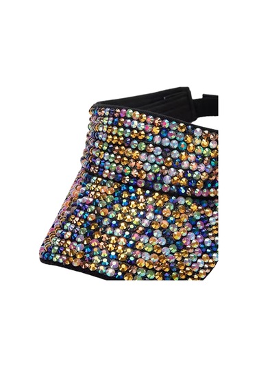 Kadınlar İçin Şık Ve Fonksiyonel Kristalli Tenis Güneşlik Şapkası, Spor Visör, Moda Aksesuarı Çok Renkli