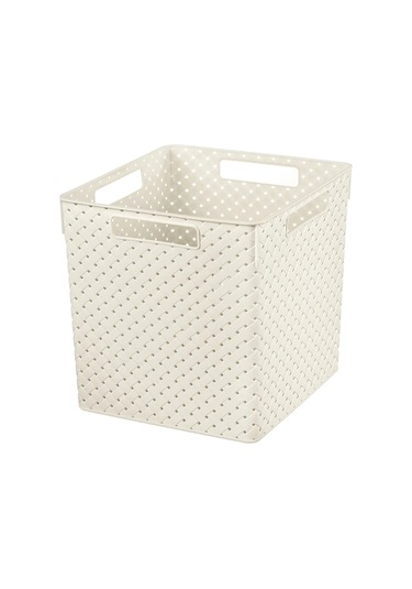 El Casa Kapaklı Saklama Kutusu, 23 Litrelik Düzenleyici 200706798 Fildişi