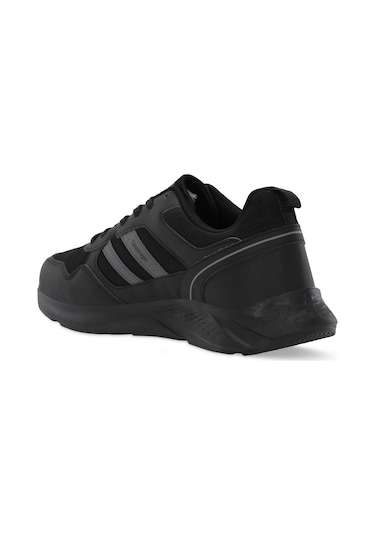 Slazenger IDEAL I Büyük Beden Erkek  Siyah / Koyu Gri Koşu & Yürüyüş Spor Ayakkabısı