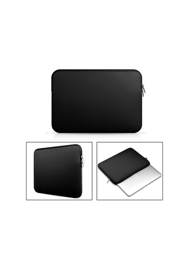 Ebitda 15.6 Dizüstü Bilgisayar Kılıfı, Yumuşak Kılıf, Evrak Çantası, Seyahat Taşıma Çantası, Siyah Siyah
