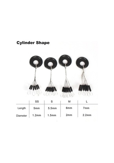 Ebitda Esnek Ve Hafif Balıkçı Lastik Durdurucular - 6'lı Set, Balıkçılık Aksesuarı