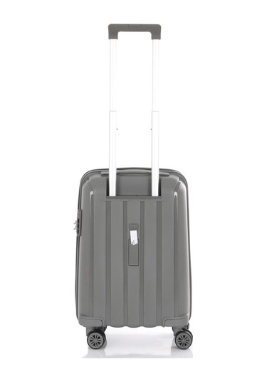 Mçs Bavul Orta Ve Kabin 2li Set Kırılmaz Silikon Valiz V305 Gri