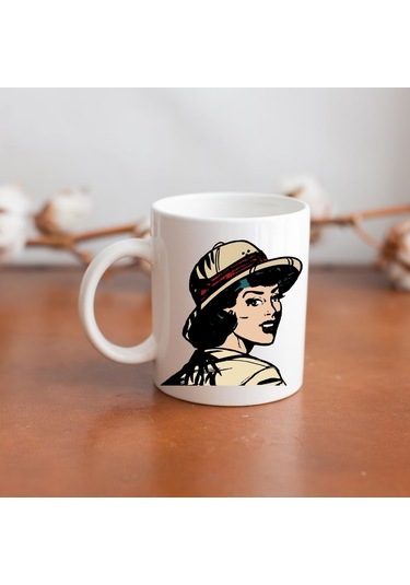 Kadın Her Zaman Haklı Tasarımlı Kupa Ve Mdf Bardak Altlığı Hediye Seti Mizahi Ve Şık Tasarım