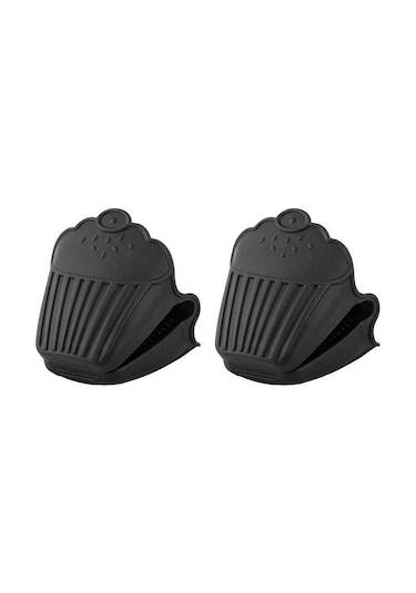 Tantitoni Silikon Füme 2 Li Cupcake Şekilli Fırın Eldiveni