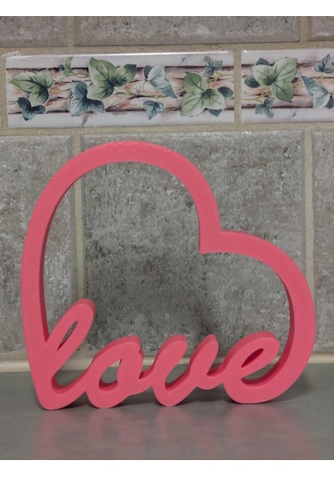 Love Sevgi Aşk Minik Hediyelik Figür Love Yazısı 15 Cm
