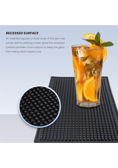 Xurunkeji 3 Paket Siyah Bar Matı Dökülme Matı Cam Kurutma Matı Kokteyl Karıştırma Servis Matı Tezgah Üstü İçin 12 İnç U X 6 İnç G Siyah Xurunkeji 3 Paket Siyah Bar Matı Dökülme Matı Cam Kurutma Matı Kokteyl Karıştırma Servis Matı Tezgah Üstü İçin 12 İnç U X 6 İnç G Siyah